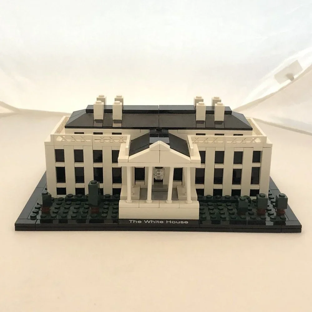 Lego Architecture White House 21006 Built Missing Flag